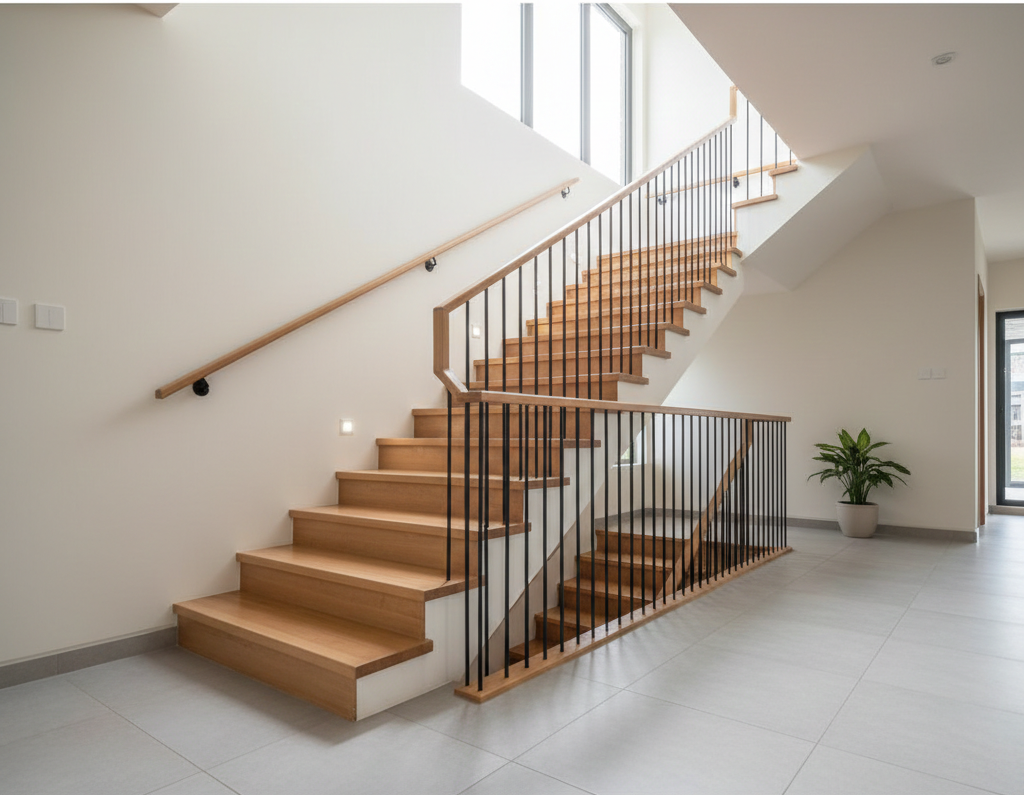 Modern staircase renovation and carpentry finish