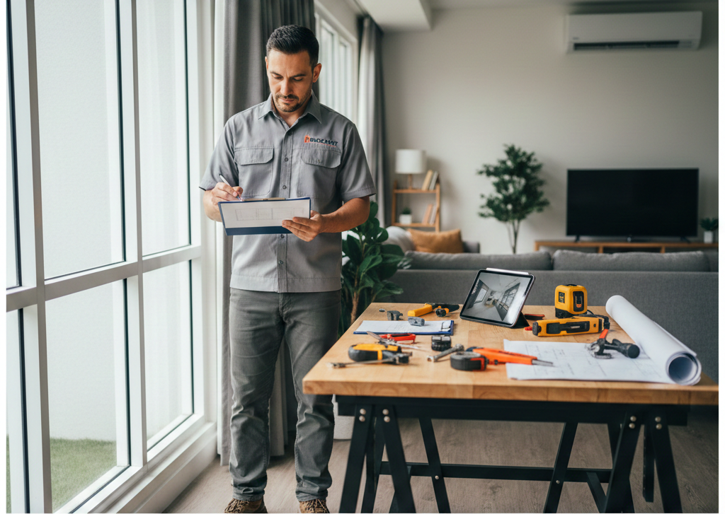 Kitchen renovation with cabinetry and interior finishing